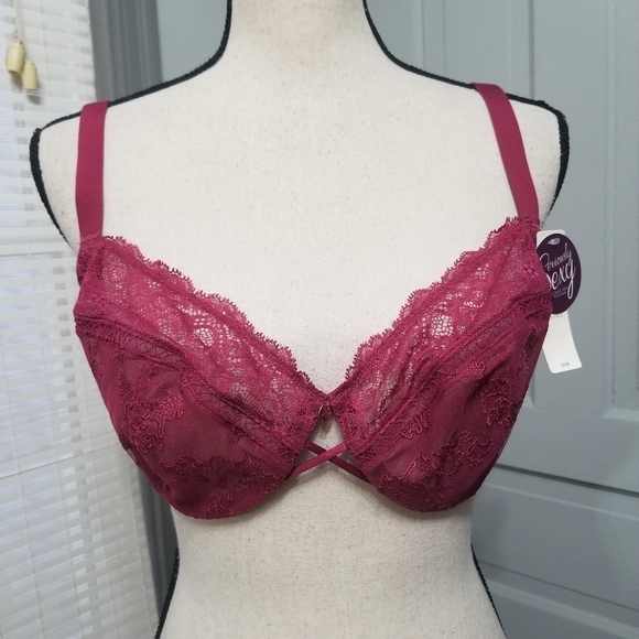 Cacique Cleavage Solution Unlined Lace Demi Bra - Picture 1 of 11